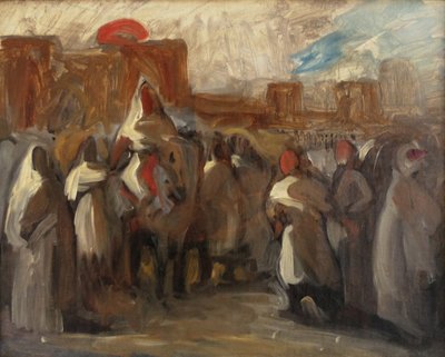 De sultan van Marokko Moulay door Ferdinand Victor Eugene Delacroix